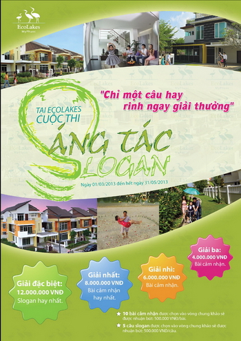 KẾT QUẢ CUỘC THI SÁNG TÁC SLOGAN VÀ VIẾT BÀI CẢM NHẬN VỀ ECOLAKES
