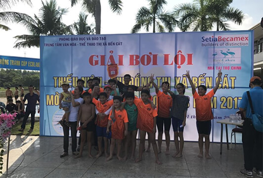GIẢI BƠI LỘI THIẾU NIÊN - NHI ĐỒNG THỊ XÃ BẾN CÁT MỞ RỘNG TRANH CÚP ECOLAKES 2017